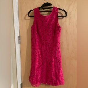 Kensie pink lace sleeveless dress